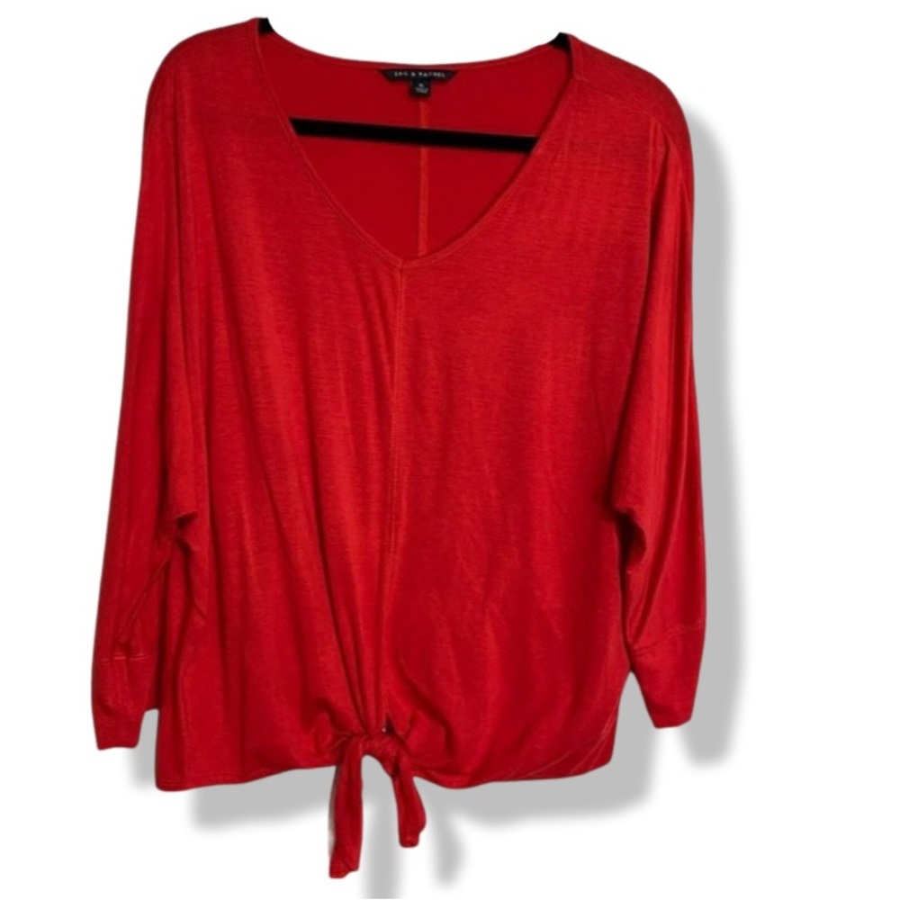 Zac & Rachel XL V-neck front tie top
